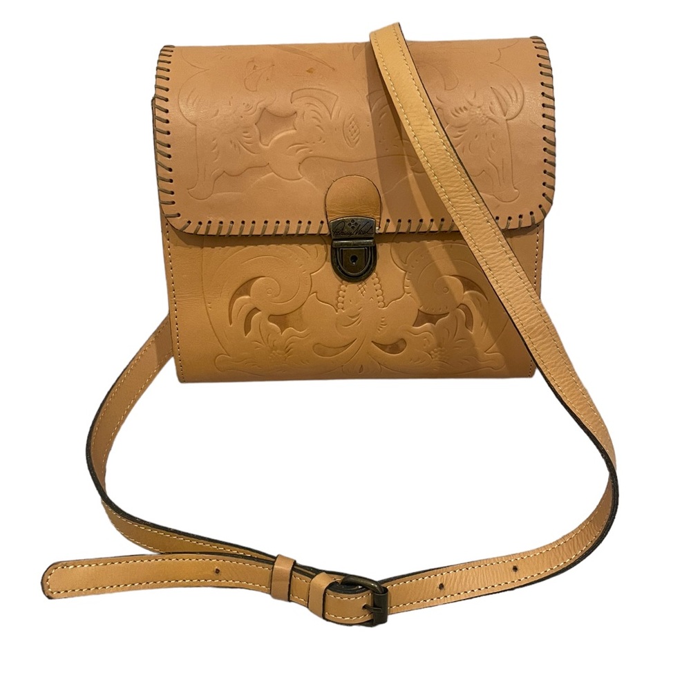Patricia Nash Carved Leather Crossbody